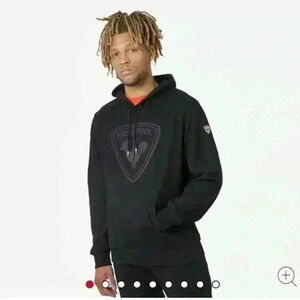 Rossignol MEN'S HOODED LOGO COTTON‎ SWEATSHIRT Size small